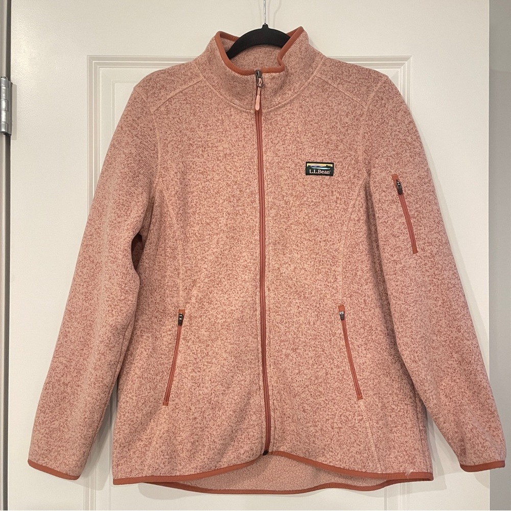 LL Bean Sweater Fleece Zip Up Jacket